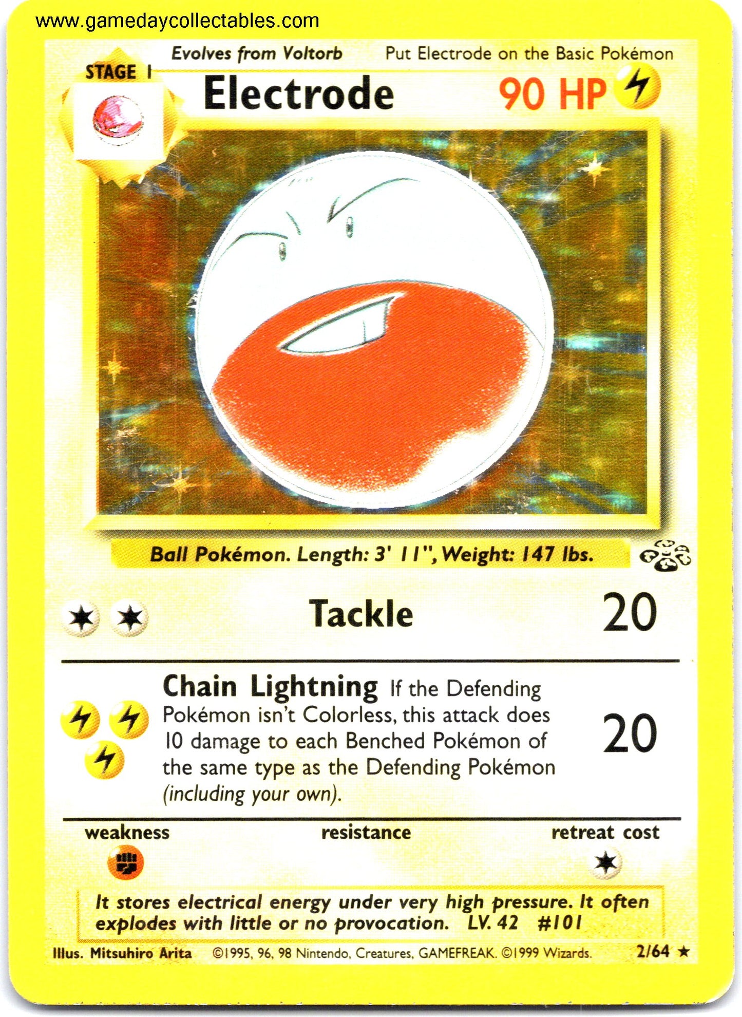 #02 Electrode - Jungle - Holo Rare (Ungraded Near Mint)