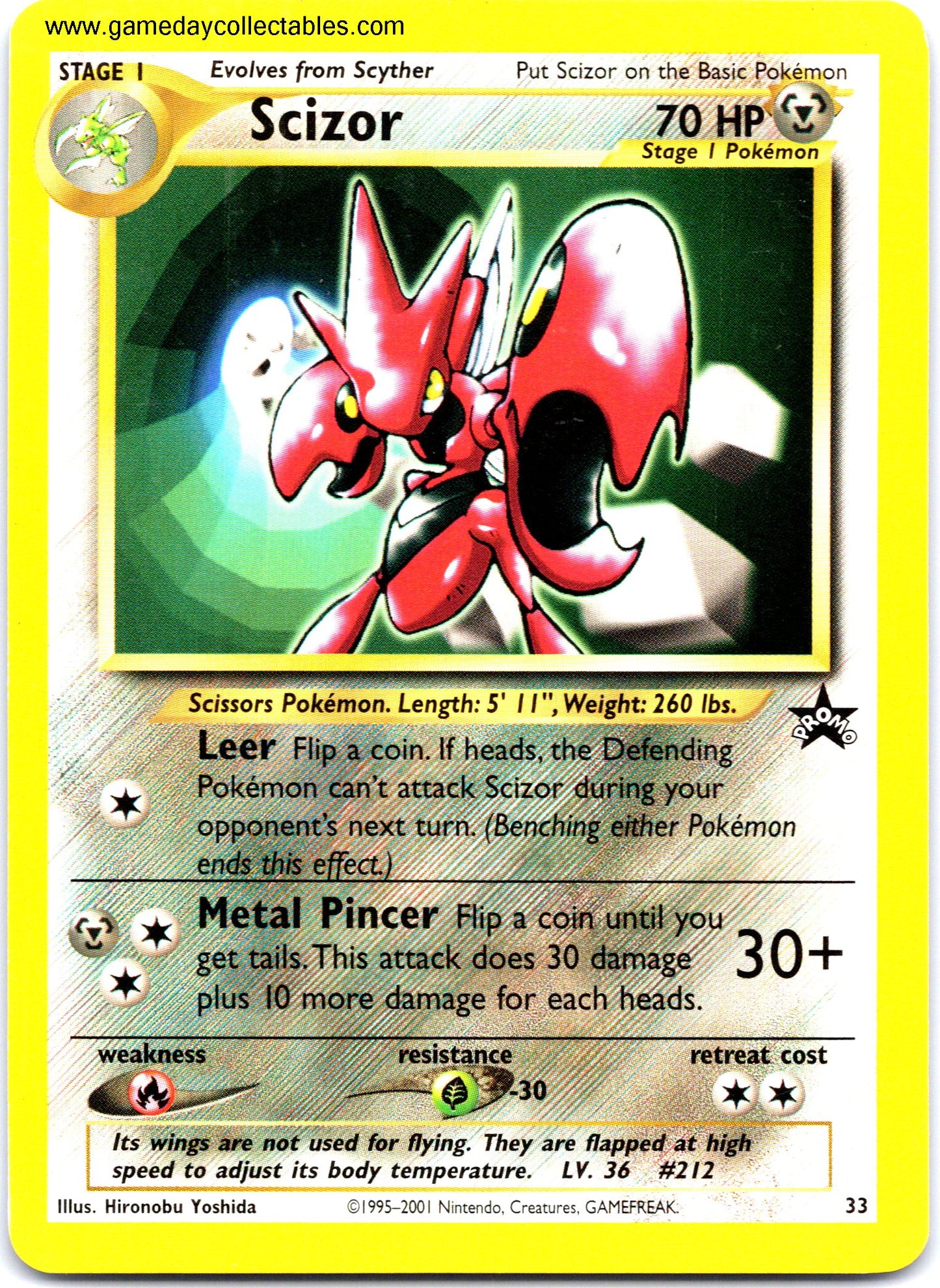 #033 Scizor - Black Star Promo (Ungraded Near Mint)