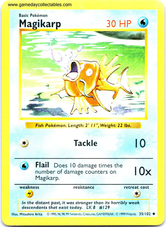 #035 Magikarp - Base Set - Uncommon (Ungraded Near Mint)