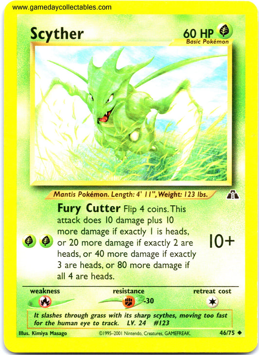 #046 Scyther - Neo Discovery - Uncommon (Ungraded Near Mint)