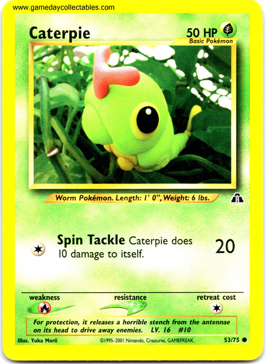 #053 Caterpie - Neo Discovery - Common (Ungraded Near Mint)