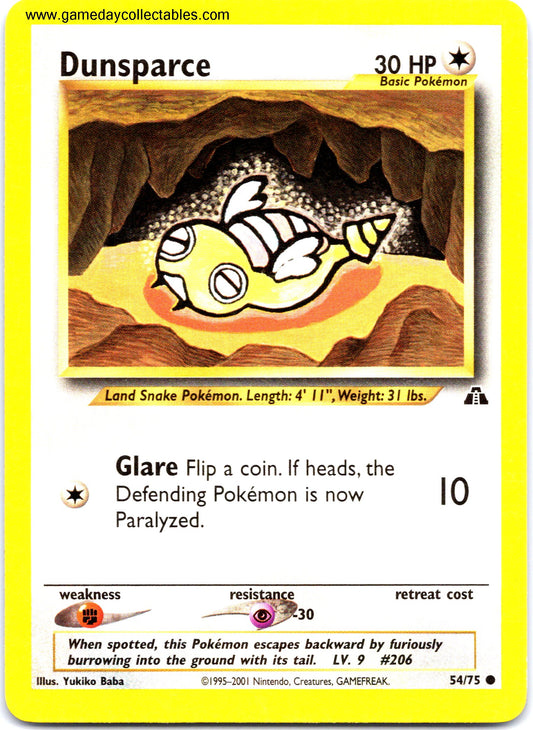 #054 Dunsparce - Neo Discovery - Common (Ungraded Near Mint)