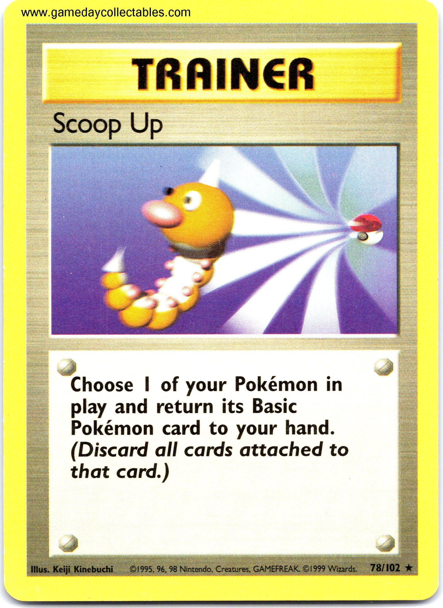 #078 Scoop Up - Base Set - Non Holo Rare (Ungraded Near Mint)