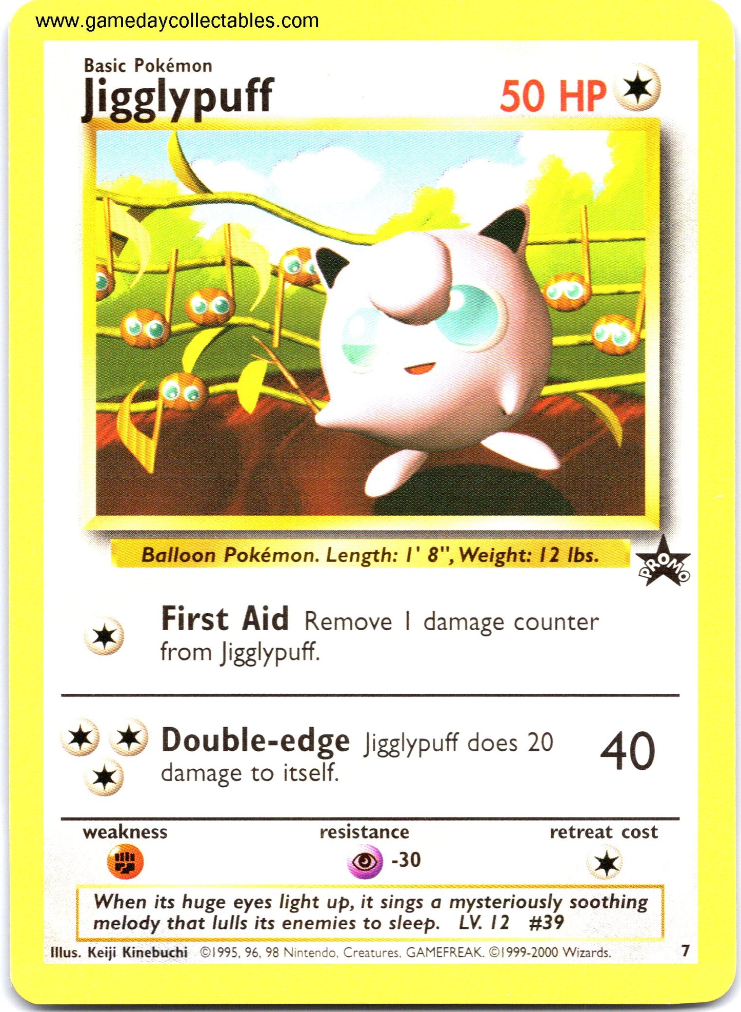 #007 Jigglypuff - Black Star Promo