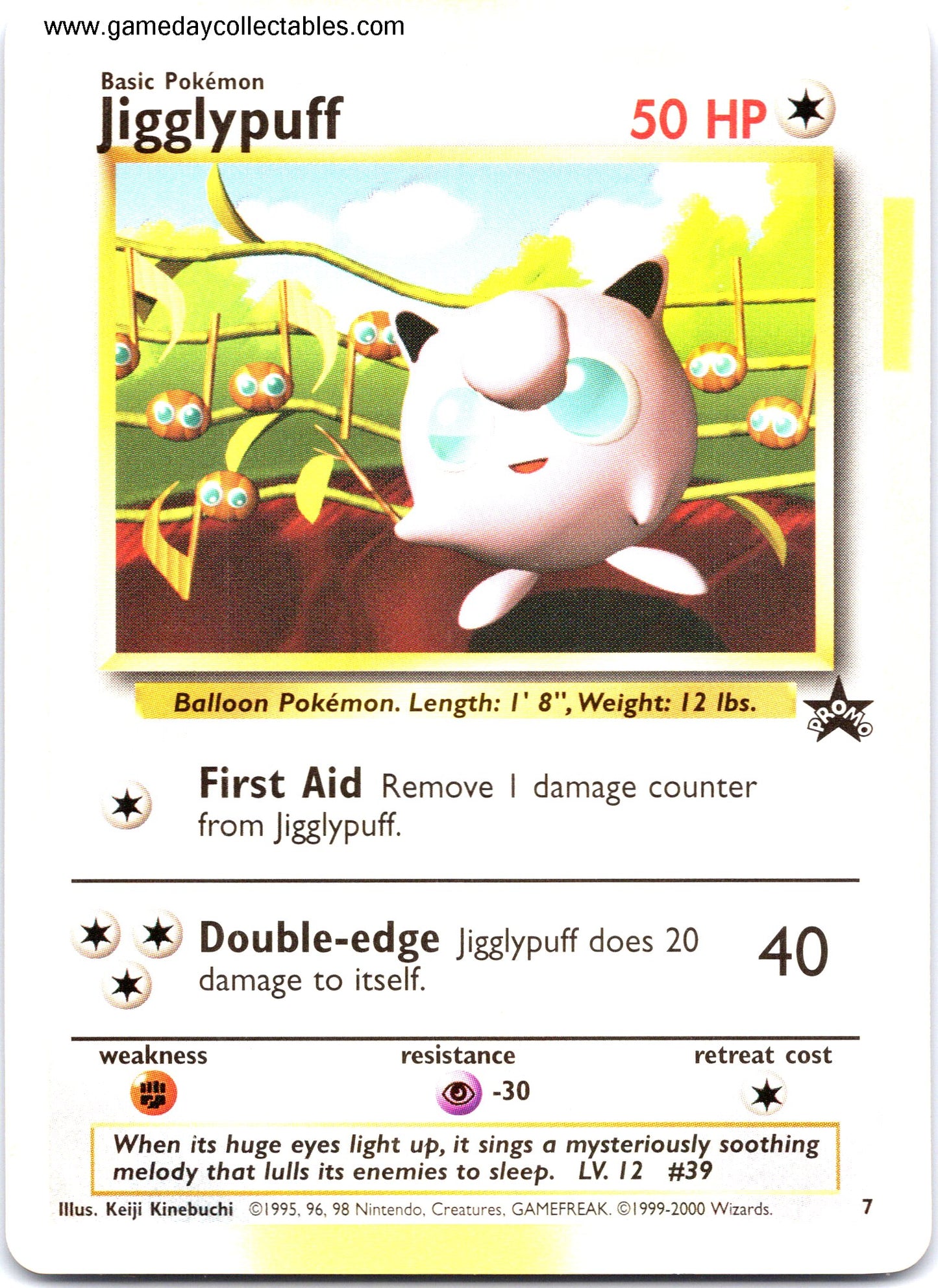 #007 Jigglypuff - Black Star Promo