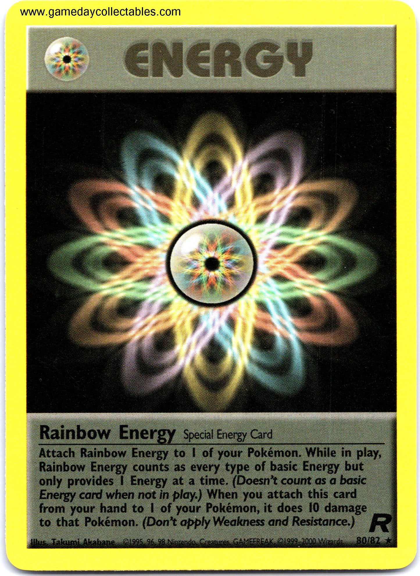 #80 Rainbow Energy - Team Rocket - Non Holo Rare (Ungraded Near Mint)
