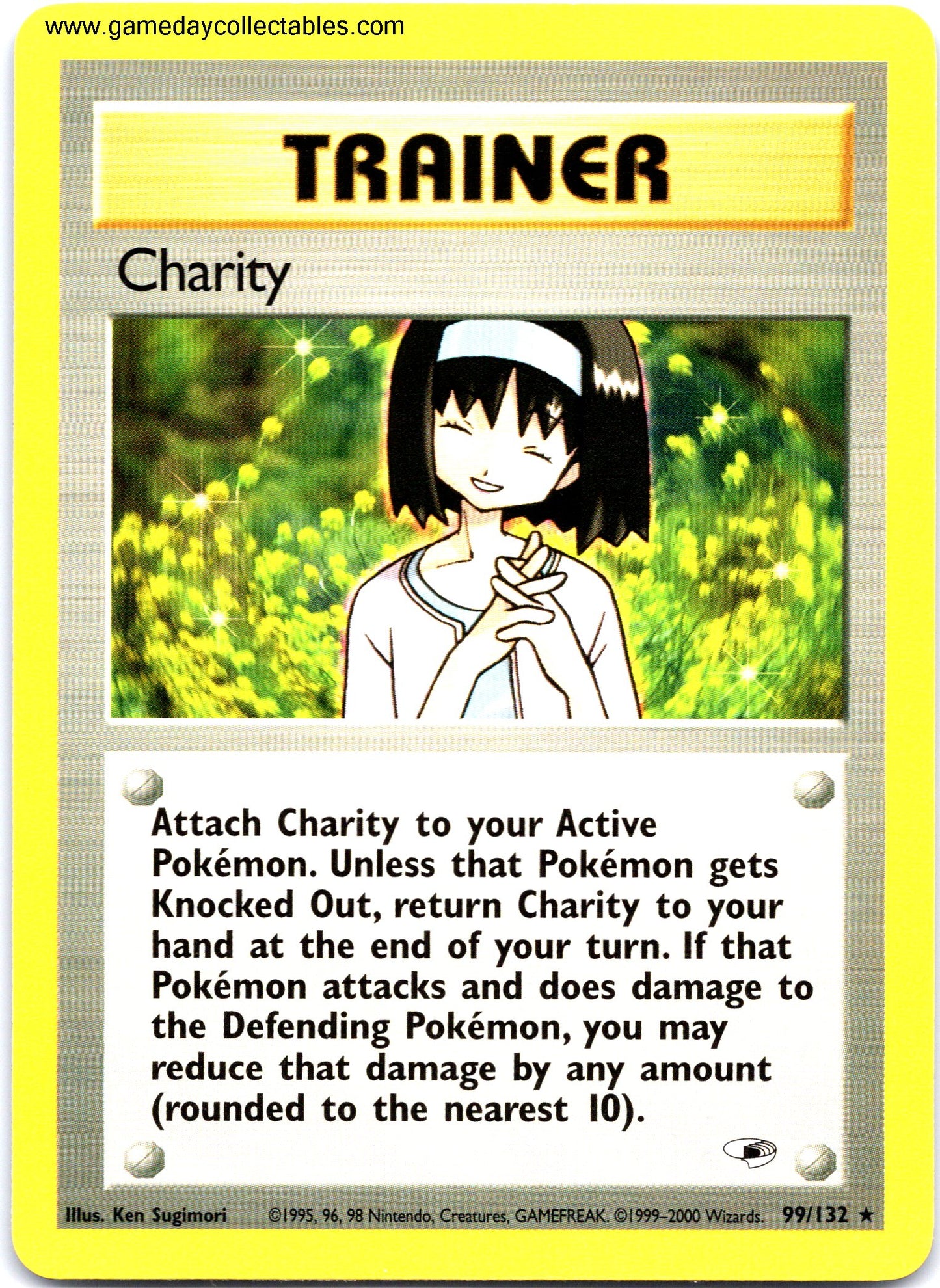 #099 Charity - Gym Heroes - Non Holo Rare (Ungraded Near Mint)