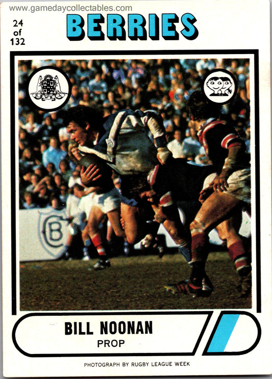 1976 SCANLENS - 024 Bill Noonan - Canterbury