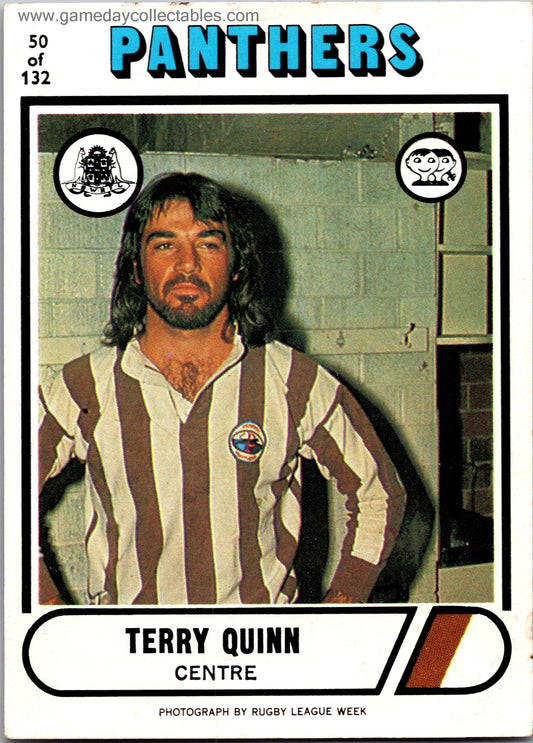 1976 SCANLENS - 050 Terry Quinn - Penrith Panthers
