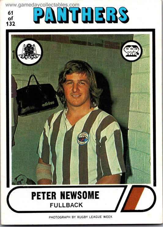 1976 SCANLENS - 061 Peter Newsome - Penrith Panthers
