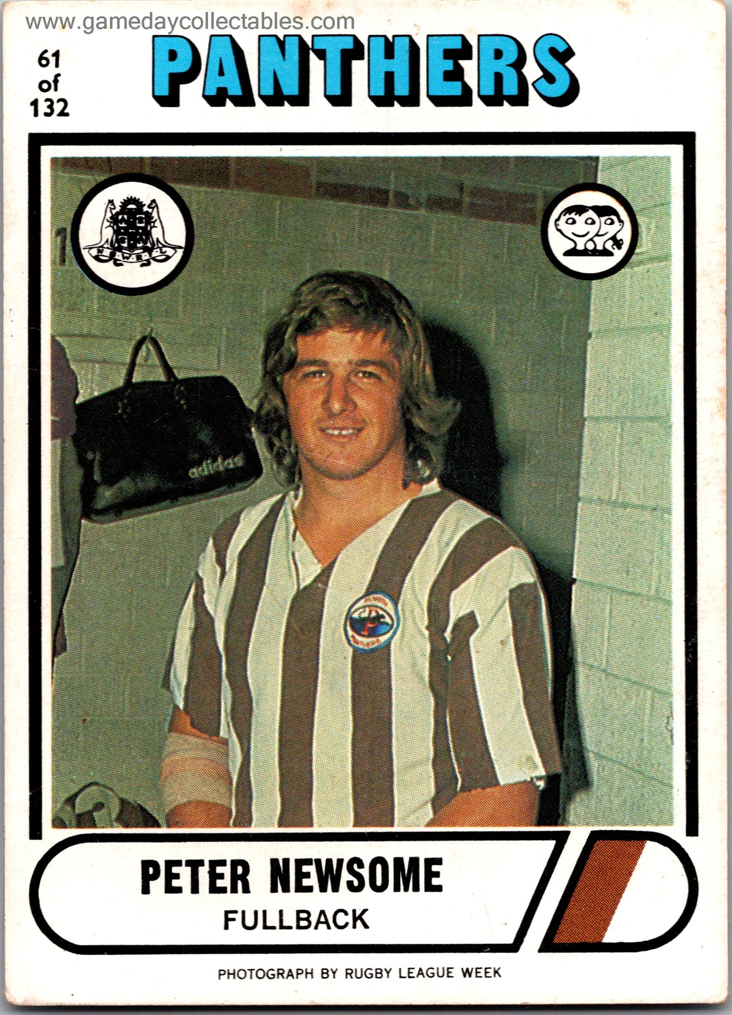 1976 SCANLENS - 061 Peter Newsome - Penrith Panthers