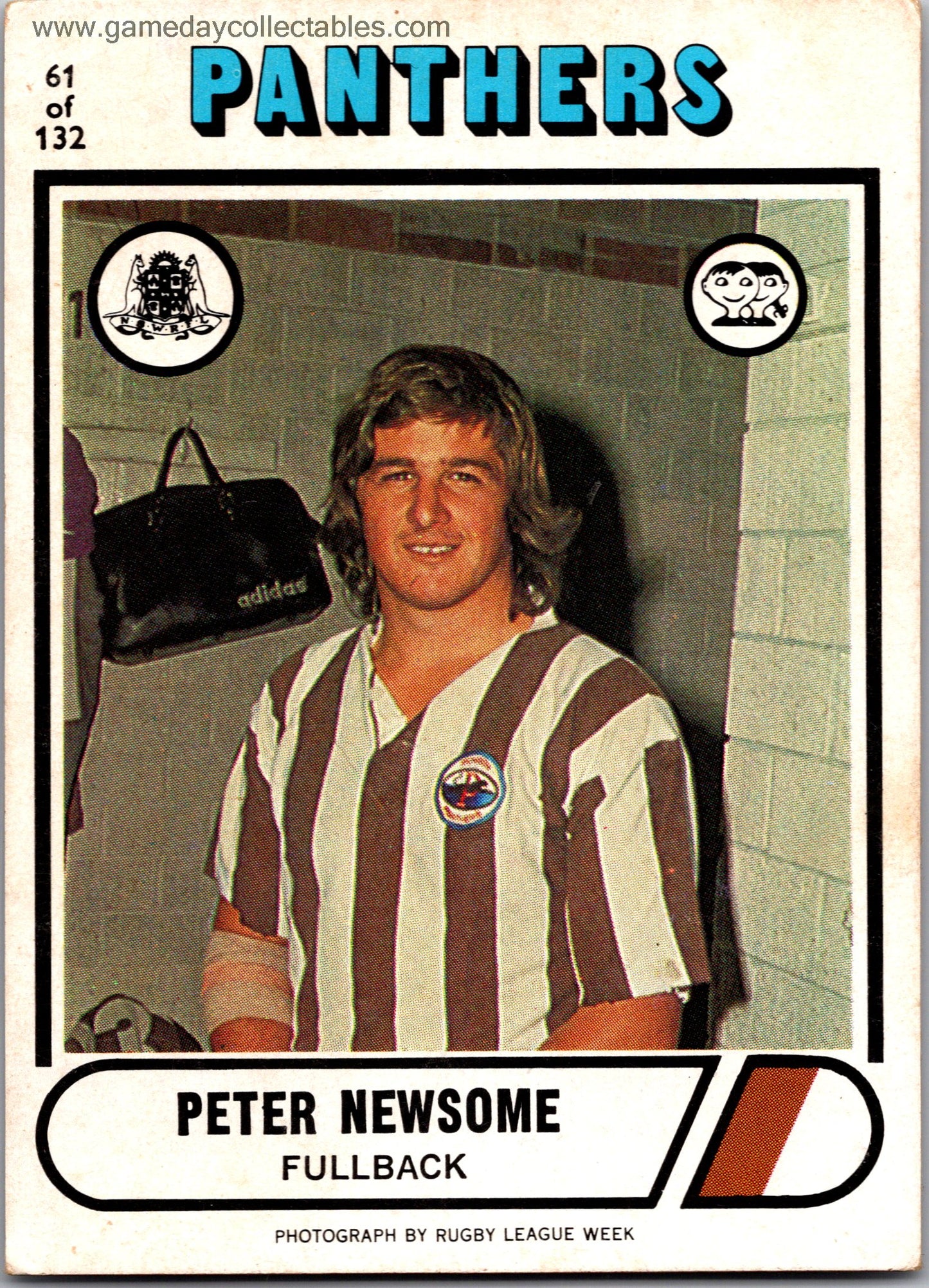1976 SCANLENS - 061 Peter Newsome - Penrith Panthers