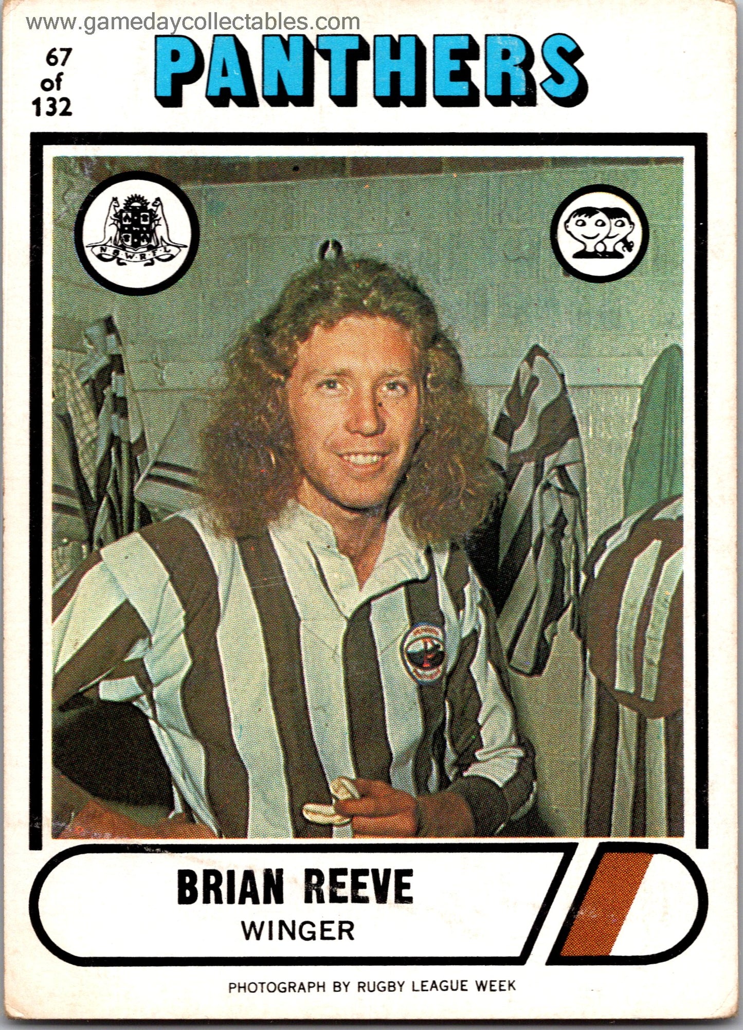 1976 SCANLENS - 067 Brian Reeve - Penrith Panthers