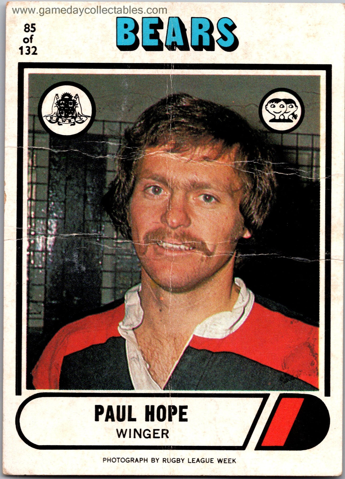 1976 SCANLENS - 085 Paul Hope - North Sydney Bears