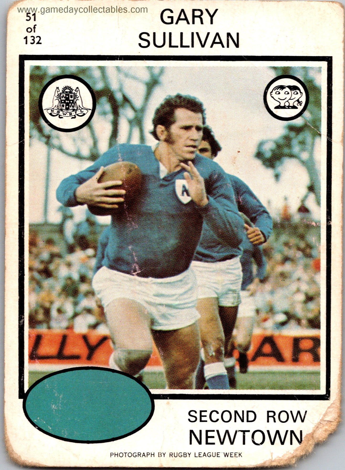 1975 SCANLENS - 051 Gary Sullivan - Newtown Jets
