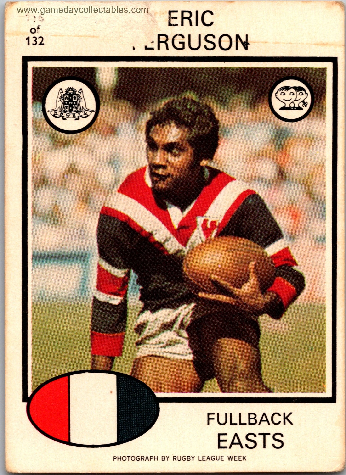 1975 SCANLENS - 116 Eric Ferguson - Eastern Suburbs Roosters