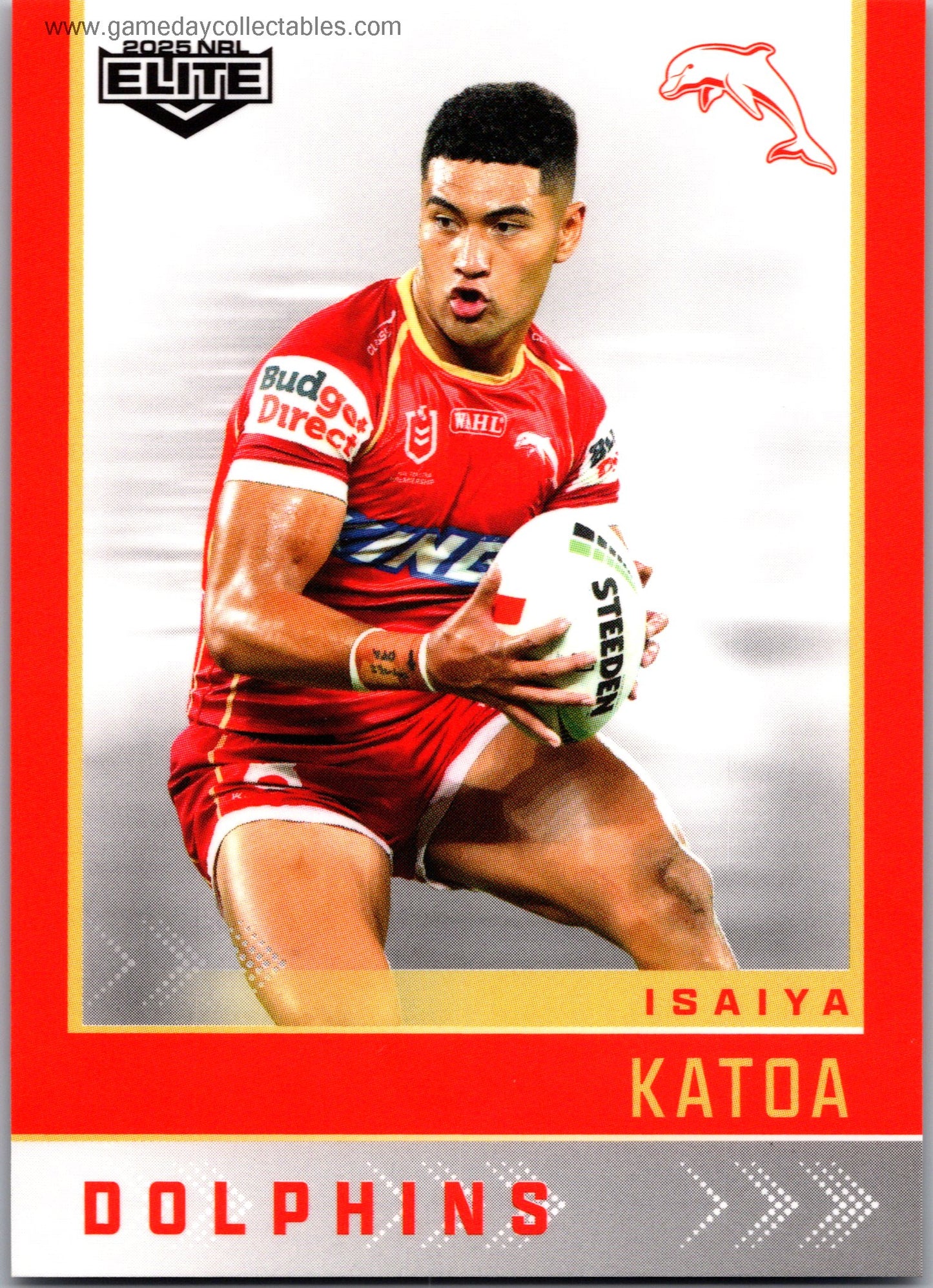 2025 NRL Elite Common - 041 Isaiya Katoa - Dolphins