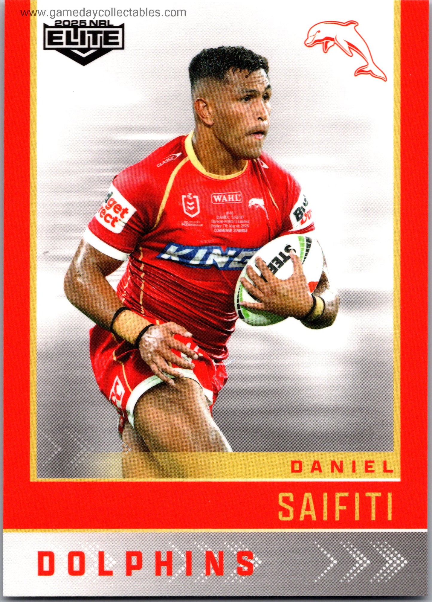 2025 NRL Elite Common - 044 Daniel Saifiti - Dolphins