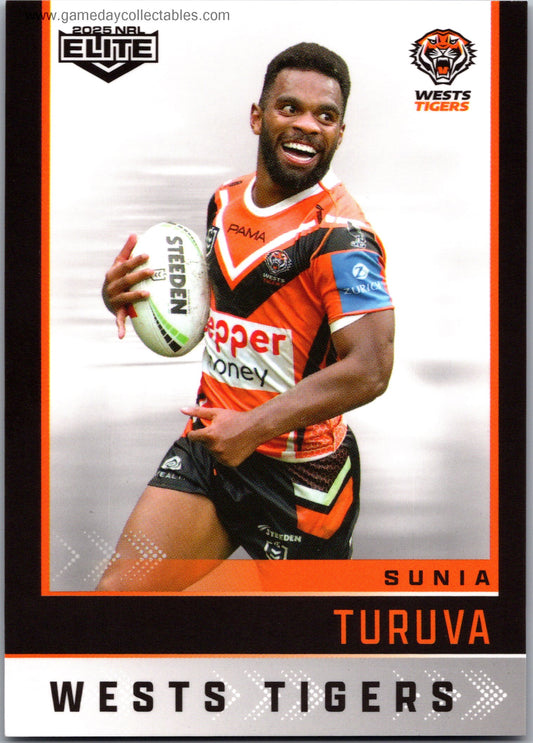 2025 NRL Elite Common - 153 Sunia Turuva - Wests Tigers
