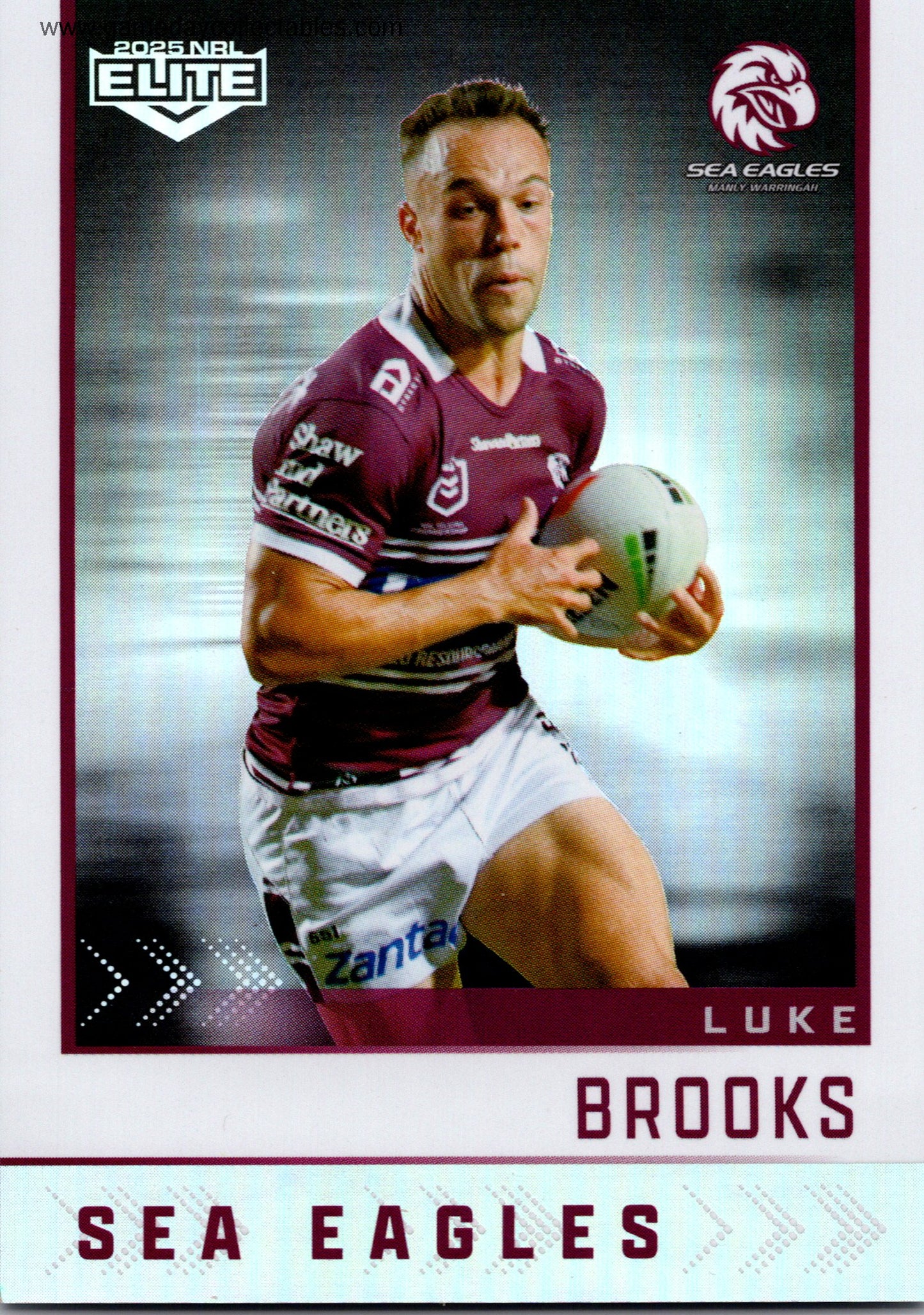 2025 NRL Elite Silver Specials – S056 Luke Brooks - Manly Warringah Sea Eagles