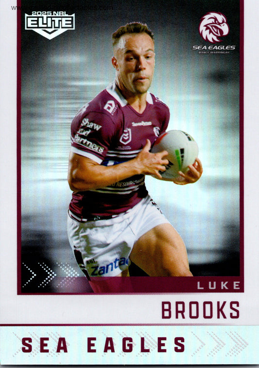 2025 NRL Elite Silver Specials – S056 Luke Brooks - Manly Warringah Sea Eagles