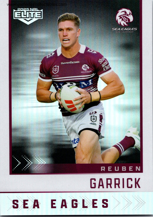 2025 NRL Elite Silver Specials – S058 Reuben Garrick - Manly Warringah Sea Eagles