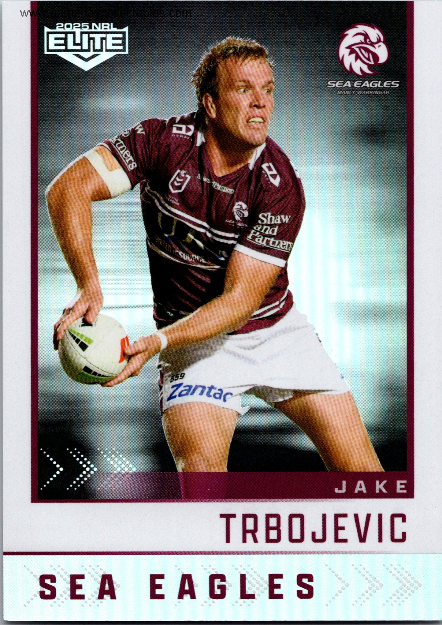 2025 NRL Elite Silver Specials – S062 Jake Trbojevic - Manly Warringah Sea Eagles