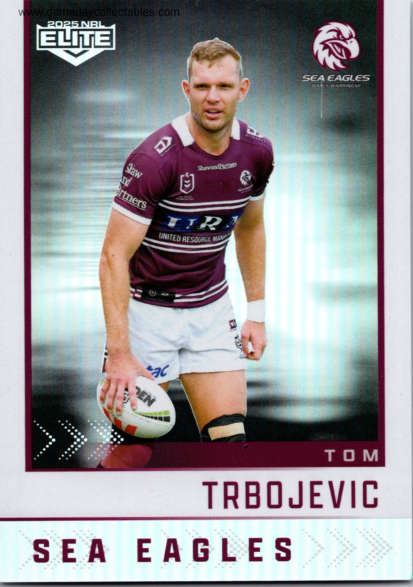 2025 NRL Elite Silver Specials – S063 Tom Trbojevic - Manly Warringah Sea Eagles