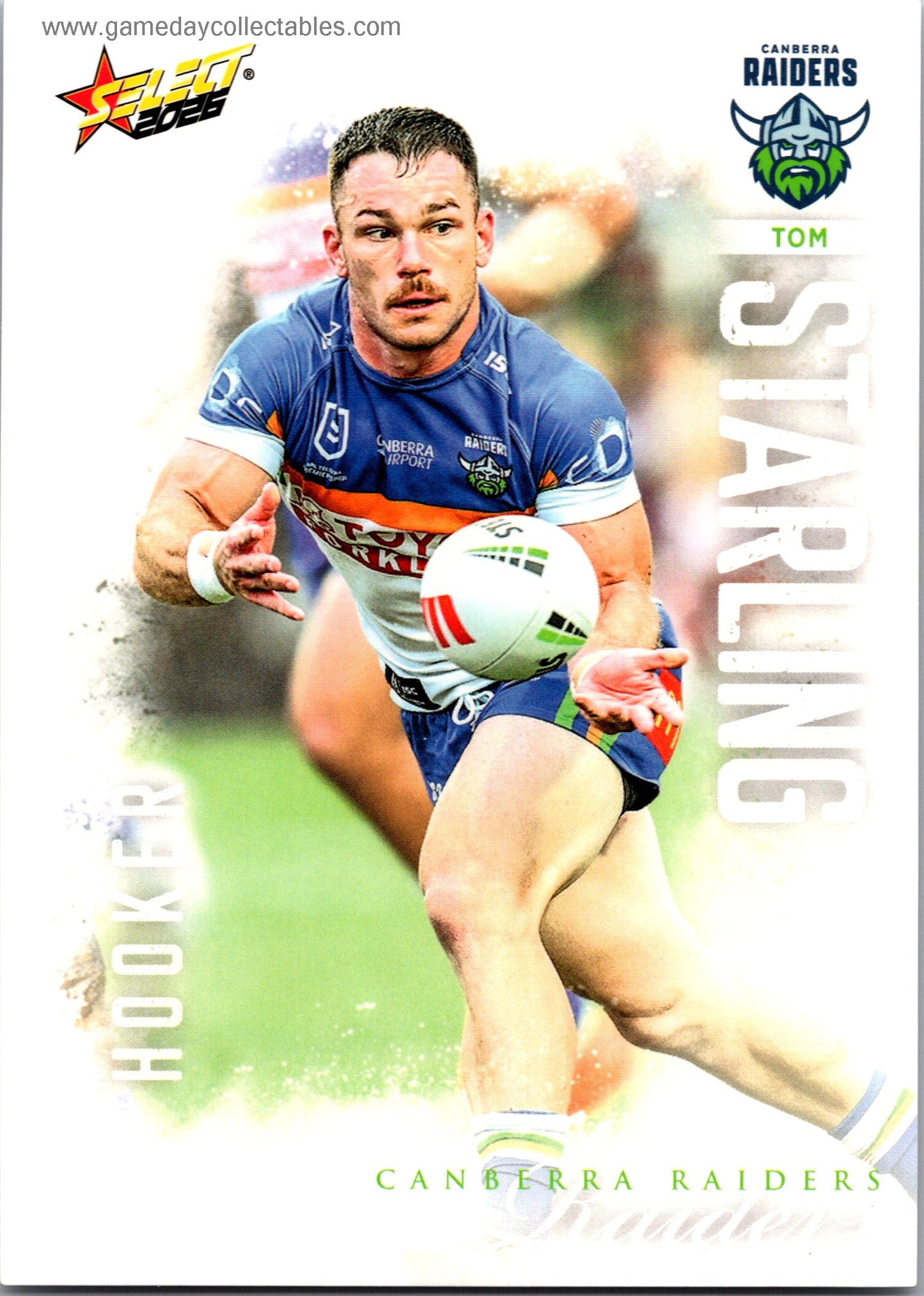 2026 NRL League Heroes Common - 020 Tom Starling - Canberra Raiders