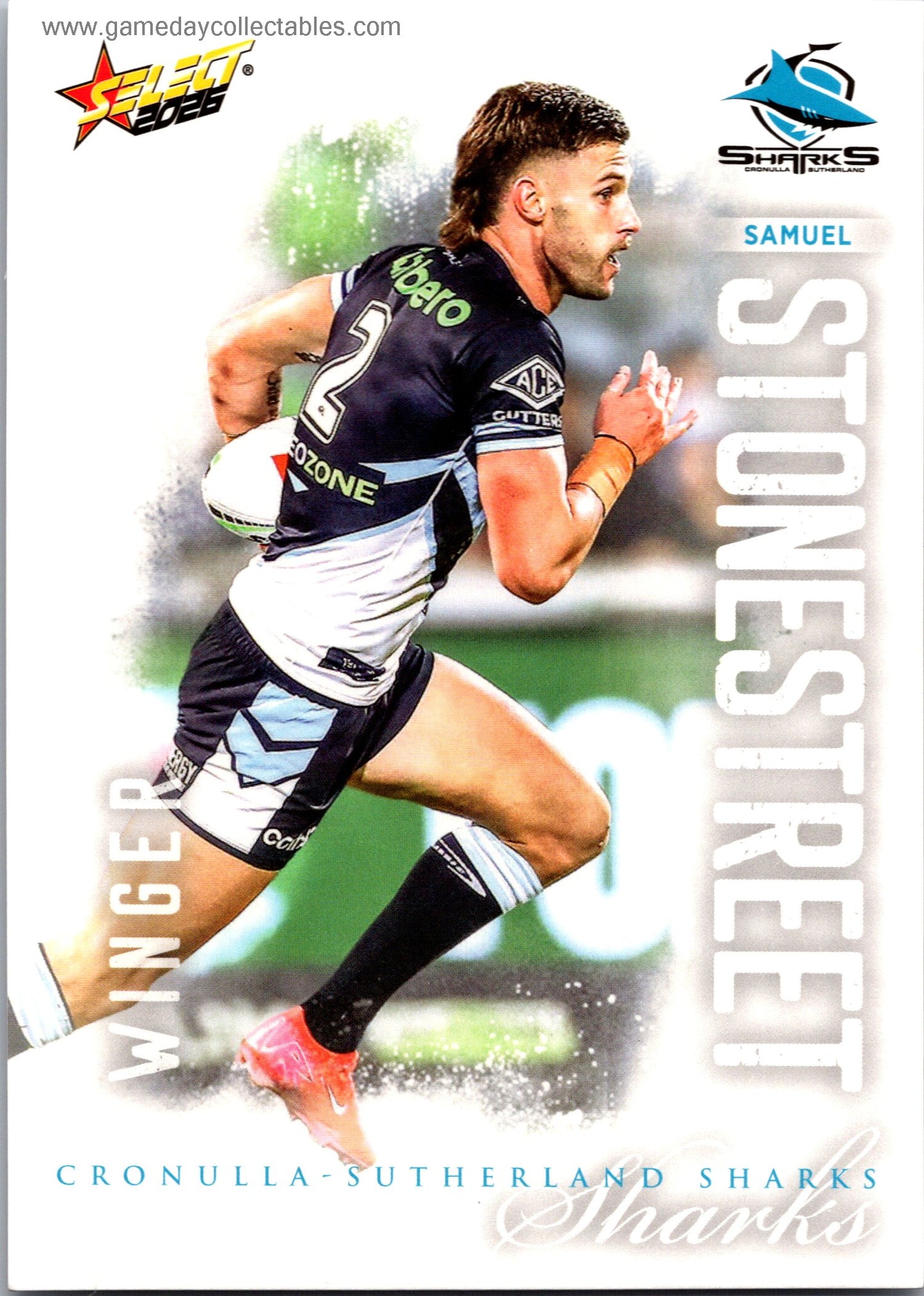 2026 NRL League Heroes Common - 051 Samuel Stonestreet - Cronulla Sharks