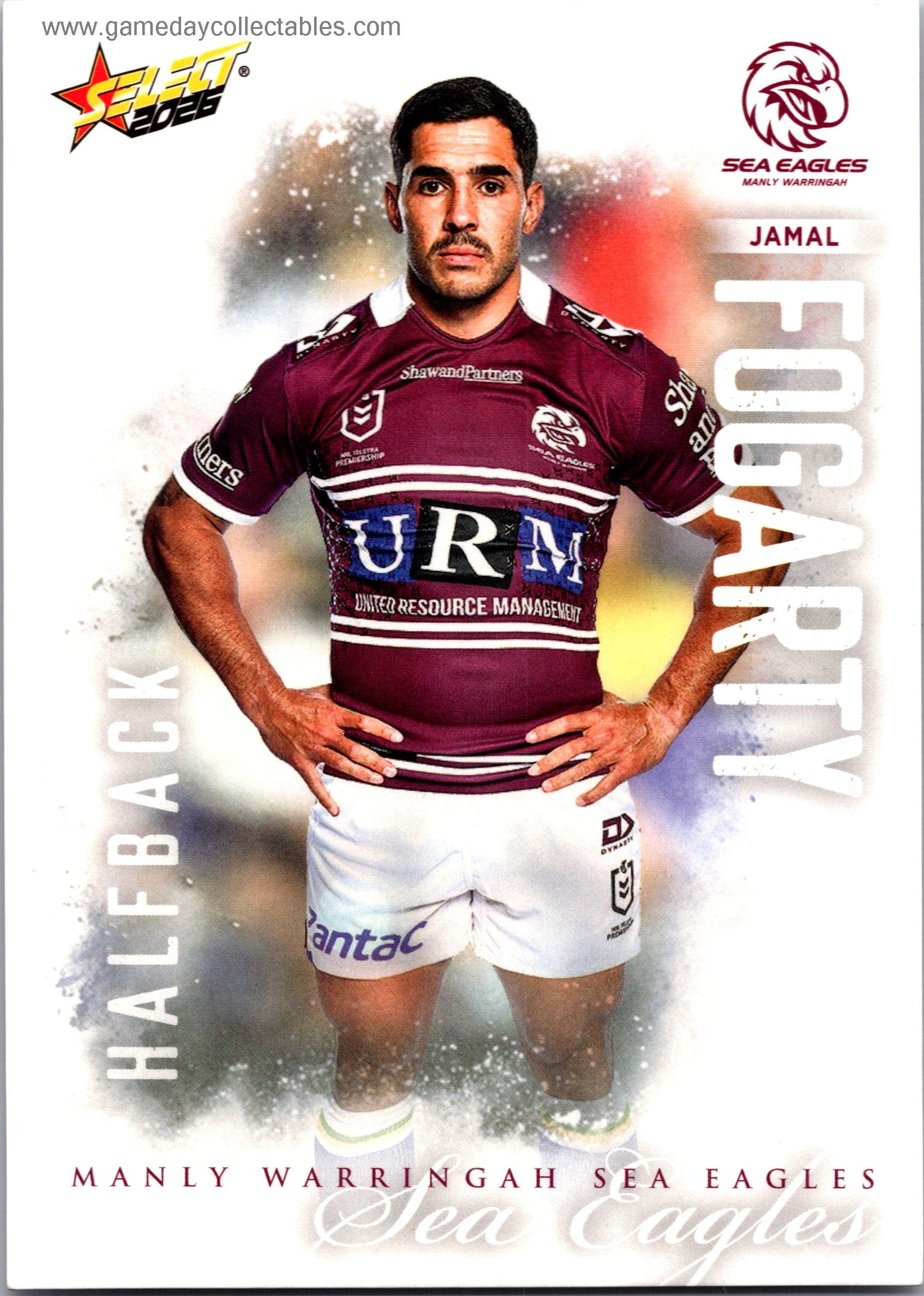 2026 NRL League Heroes Common - 082 Jamal Fogerty - Manly Warringah Sea Eagles