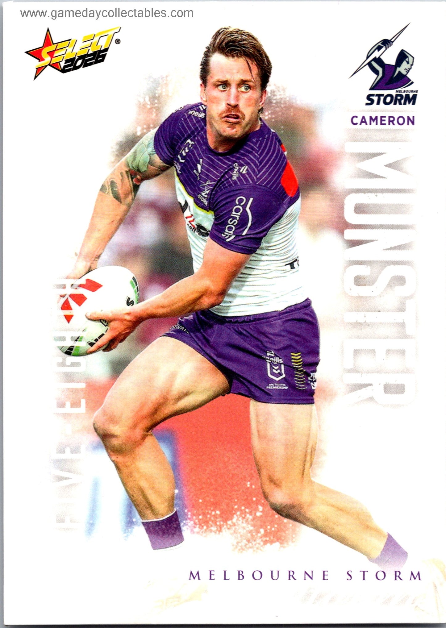 2026 NRL League Heroes Common - 100 Cameron Munster - Melbourne Storm
