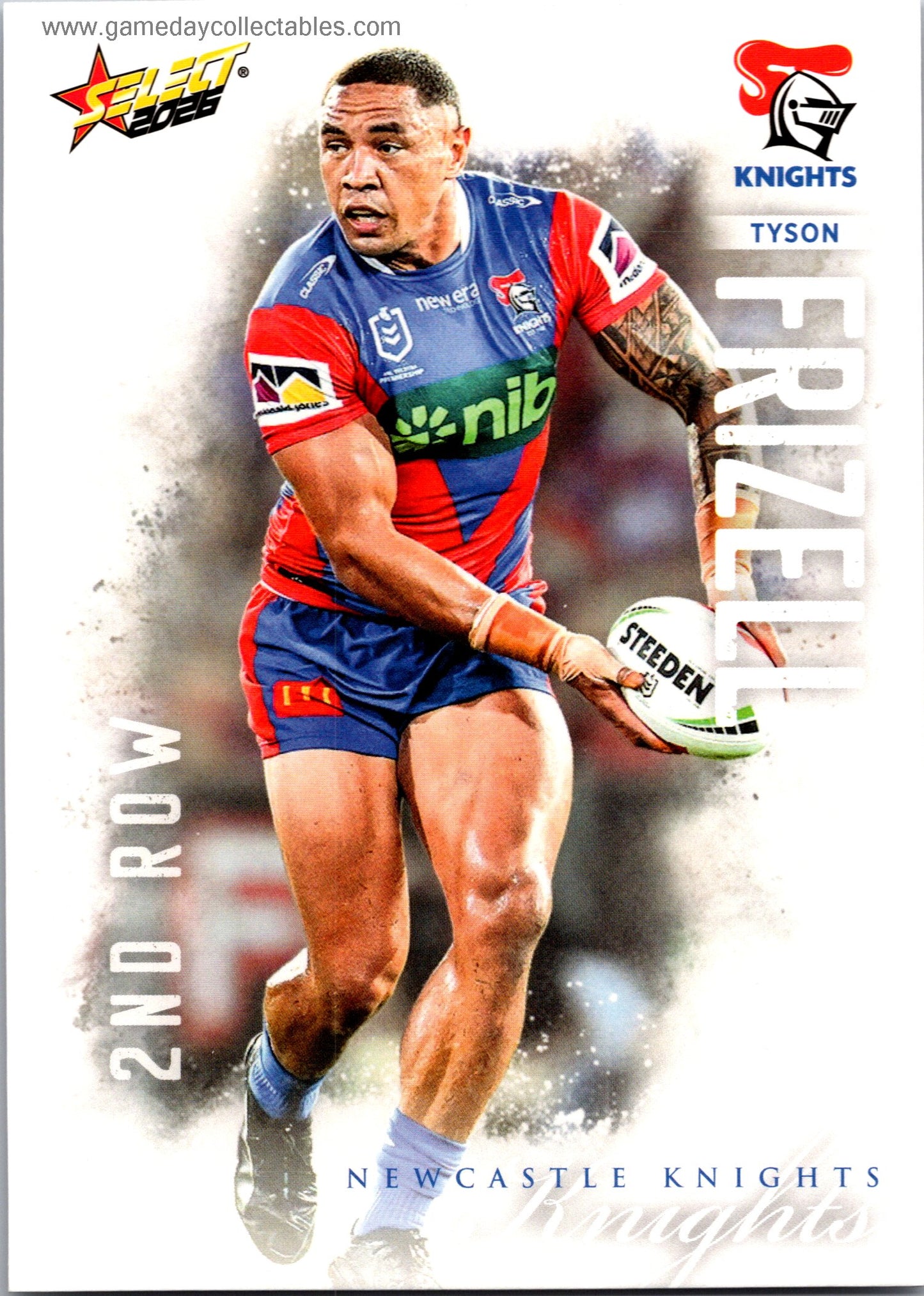 2026 NRL League Heroes Common - 109 Tyson Frizell - Newcastle Knights