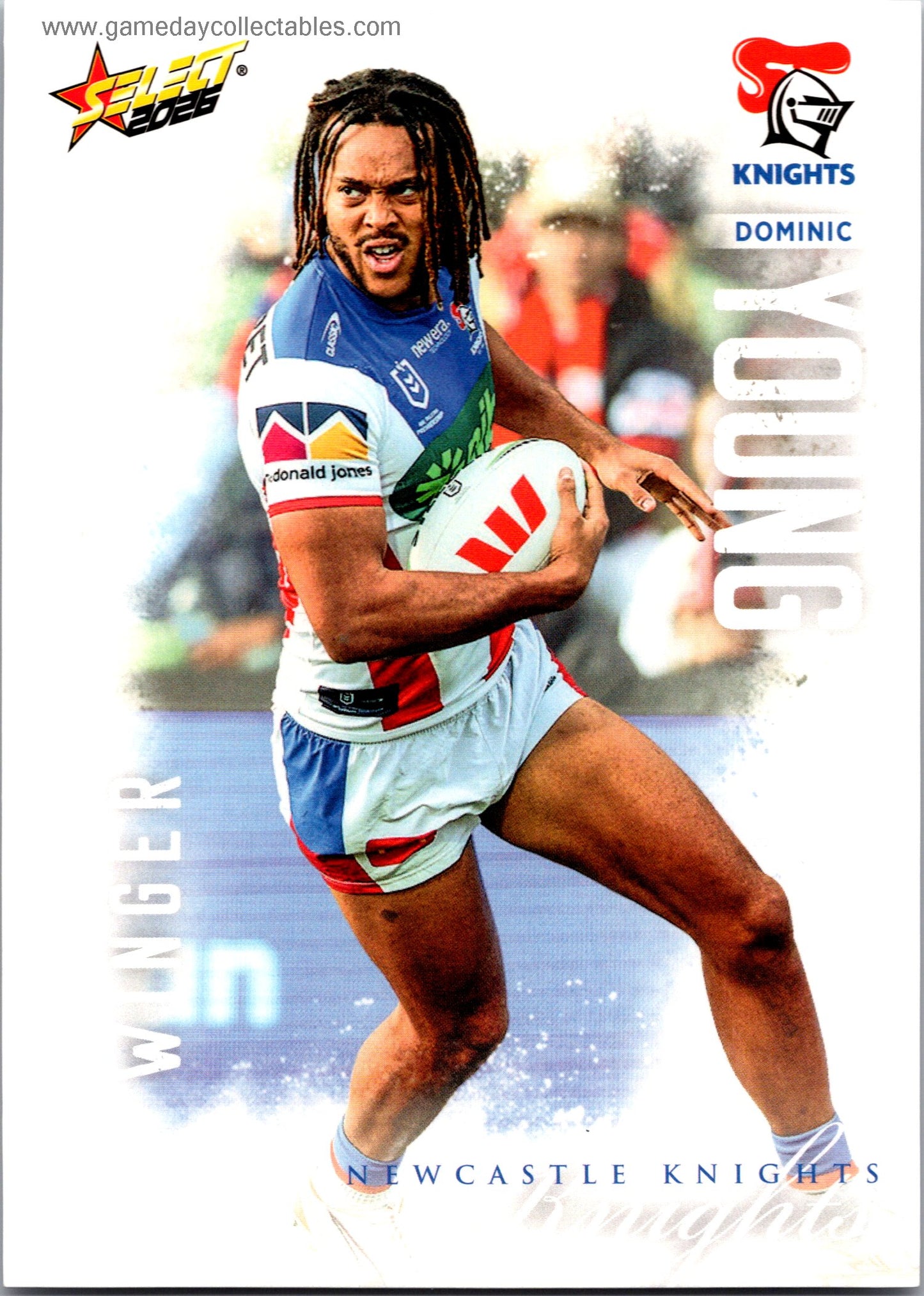 2026 NRL League Heroes Common - 117 Dominic Young - Newcastle Knights