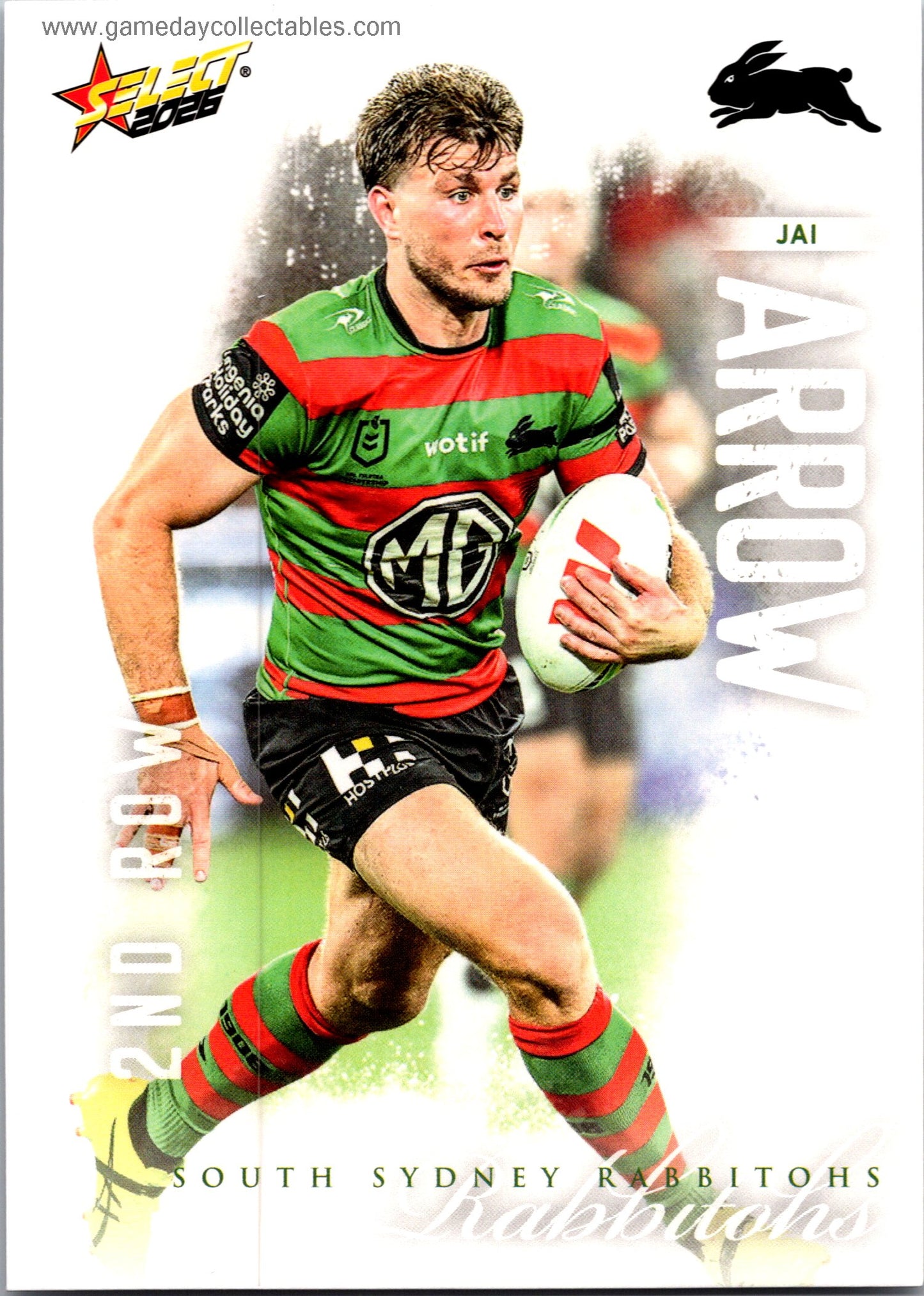 2026 NRL League Heroes Common - 158 Jai Arrow - South Sydney Rabbitohs