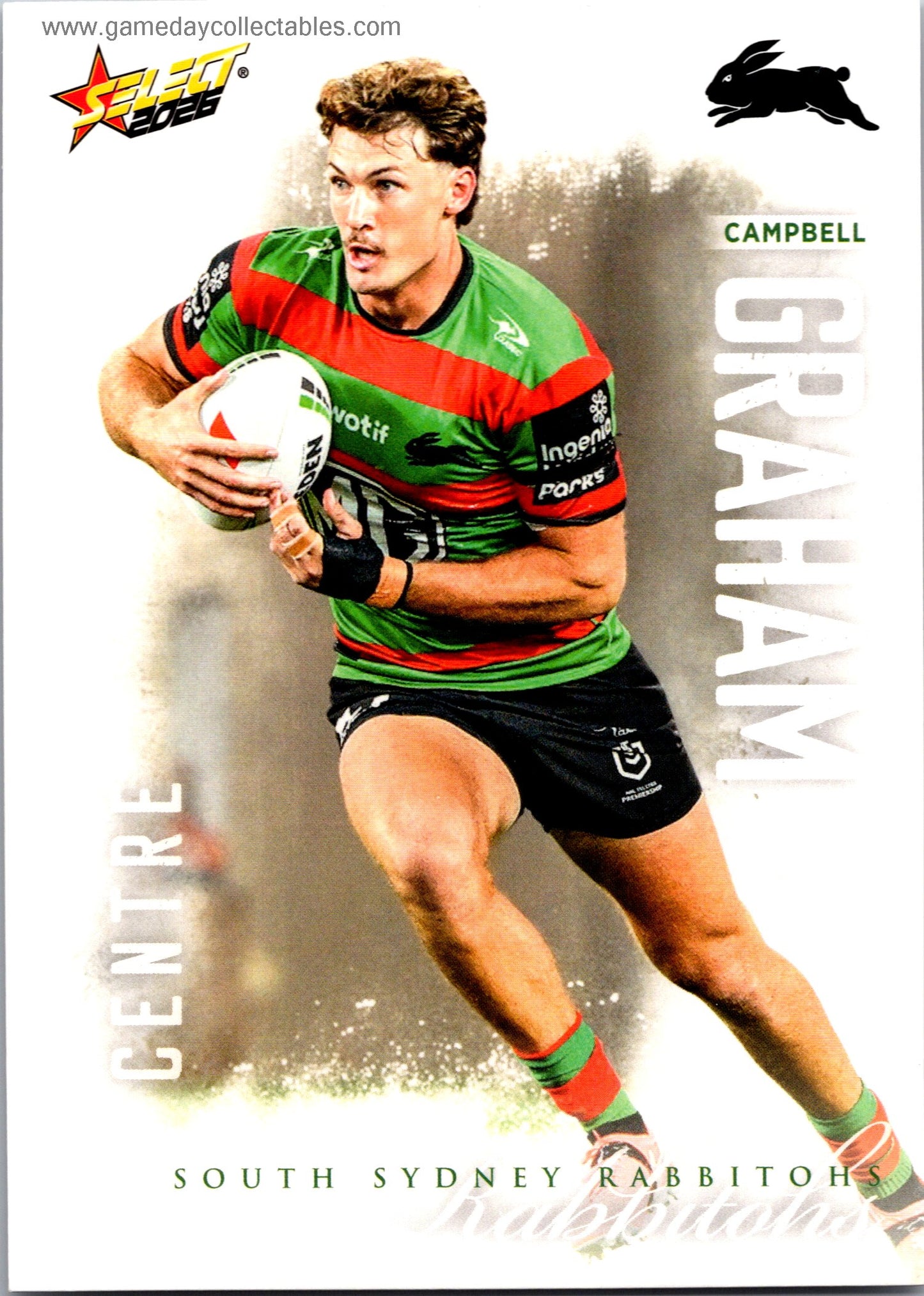 2026 NRL League Heroes Common - 159 Campbell Graham - South Sydney Rabbitohs