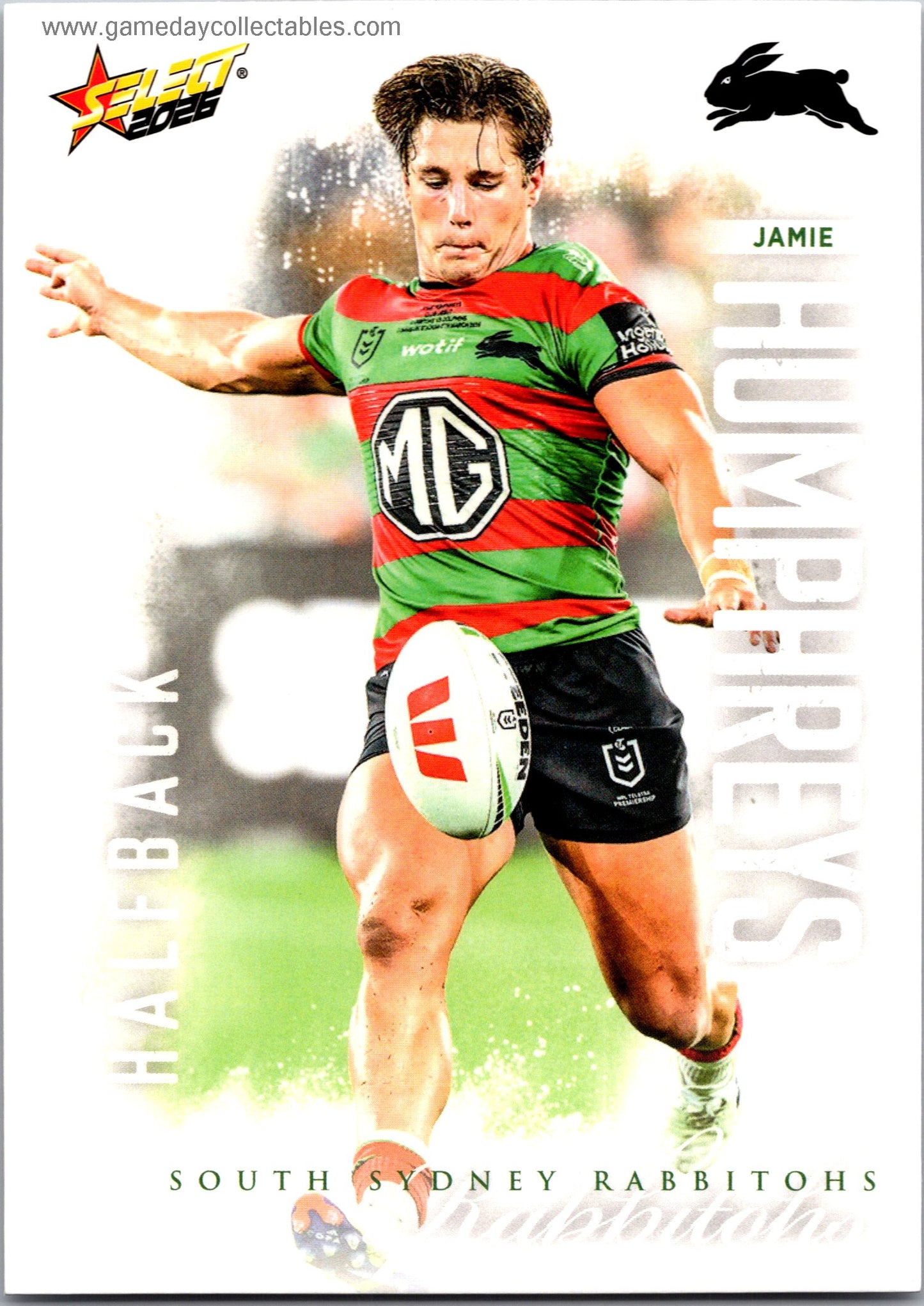 2026 NRL League Heroes Common - 161 Jamie Humphreys - South Sydney Rabbitohs