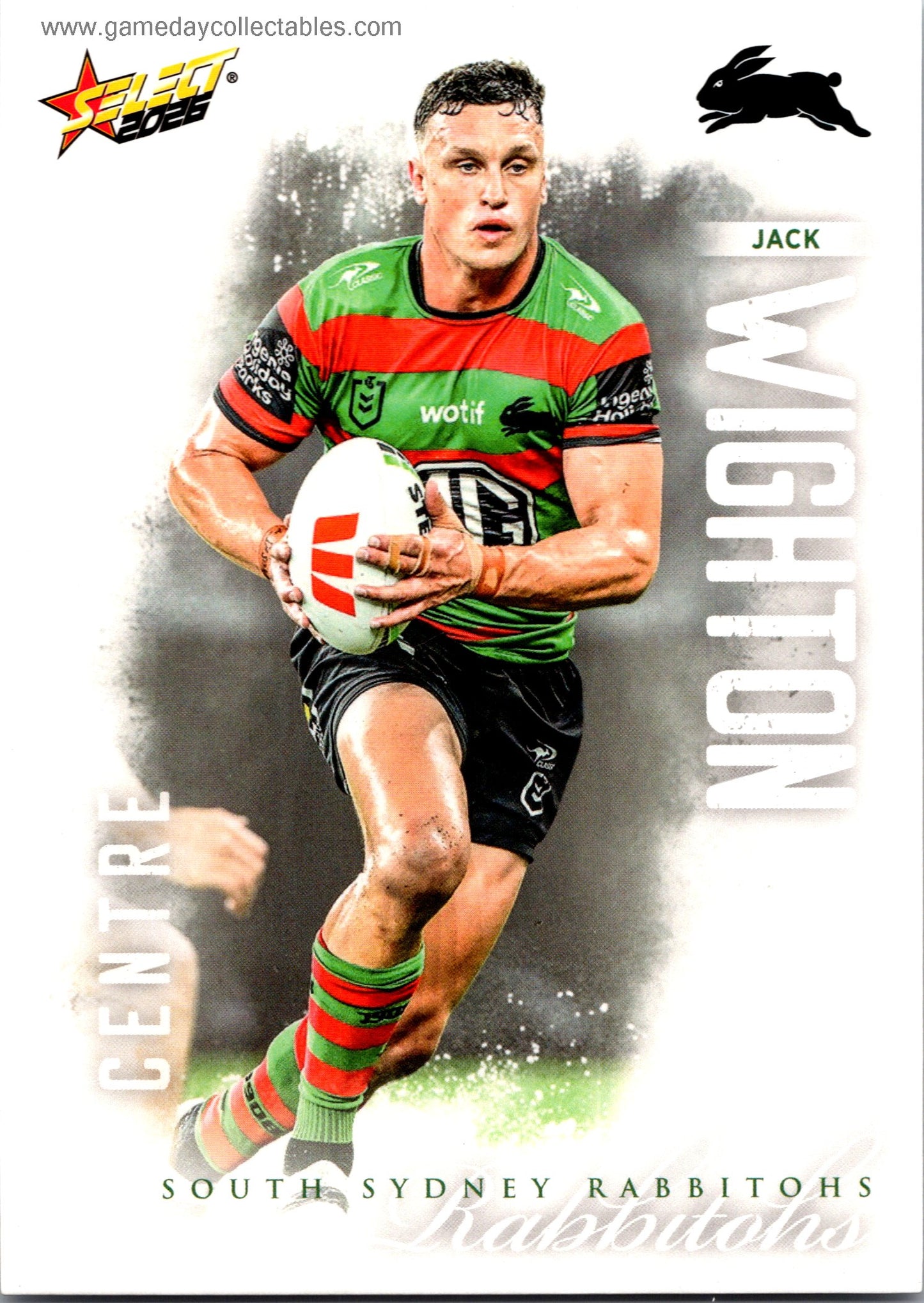 2026 NRL League Heroes Common - 169 Jack Wighton - South Sydney Rabbitohs