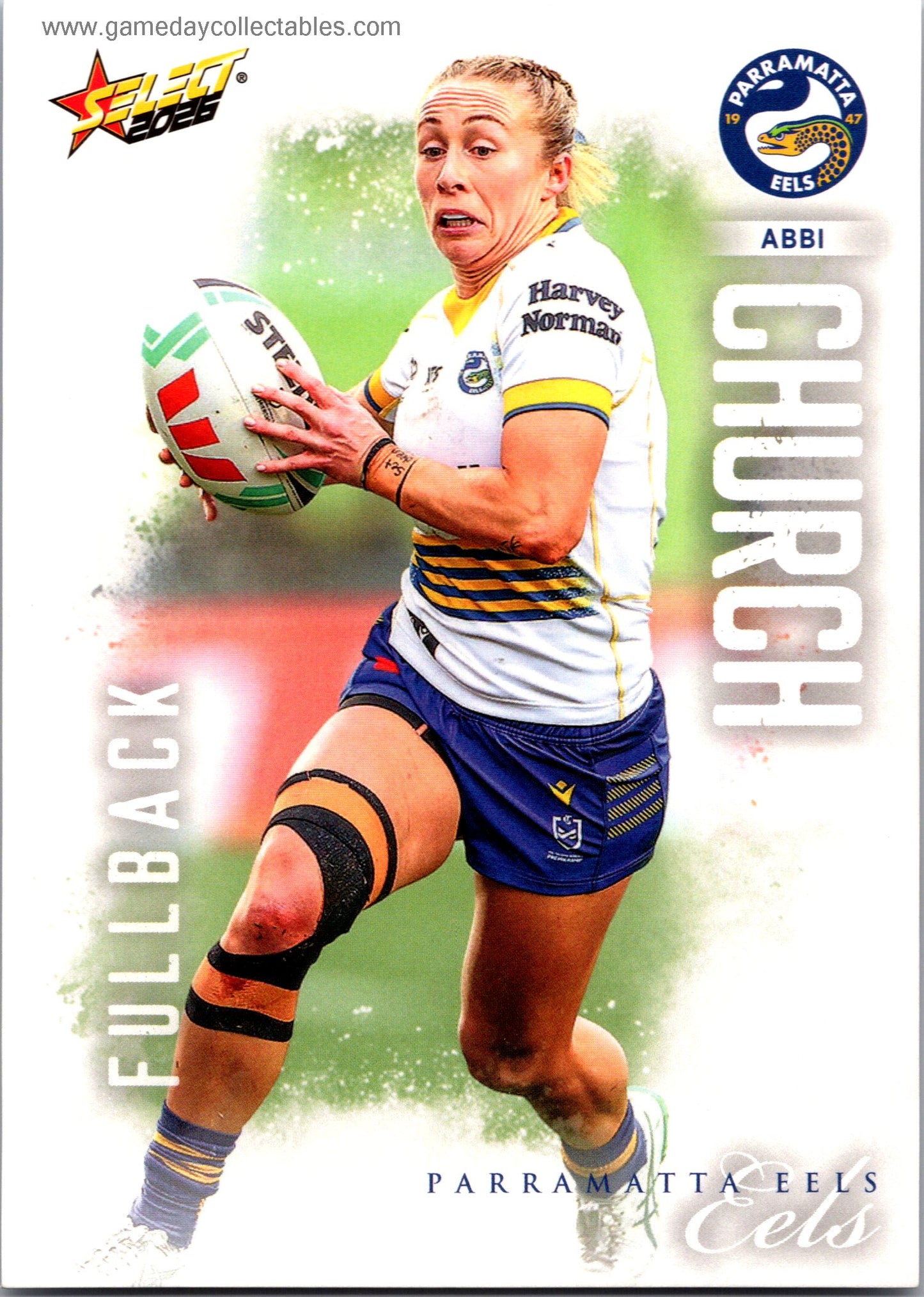 2026 NRL League Heroes Common - 250 Abbi Church - Parramatta Eels