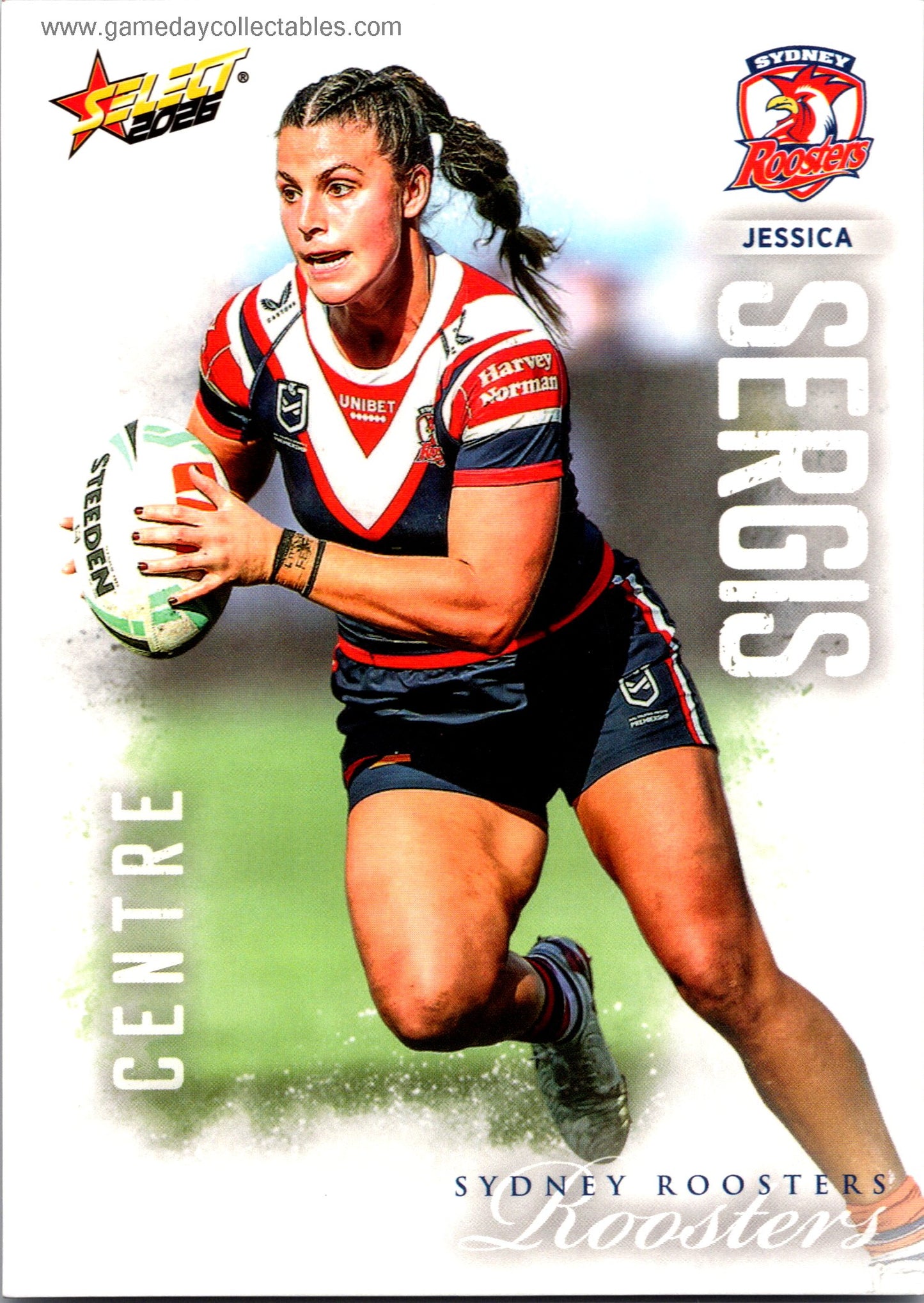 2026 NRL League Heroes Common - 261 Jessica Sergis - Sydney Roosters
