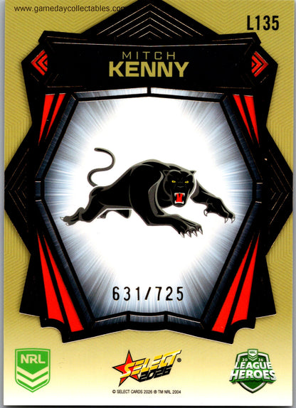 2026 NRL League Heroes Luminous Gold Back - L135 Mitch Kenny - Penrith Panthers