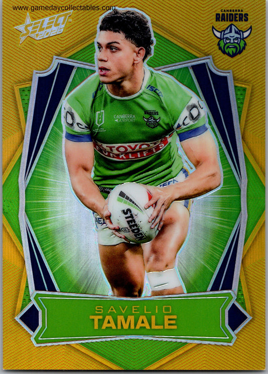 2026 NRL League Heroes Luminous Gold Back - L020 Savelio Tamale - Canberra Raiders