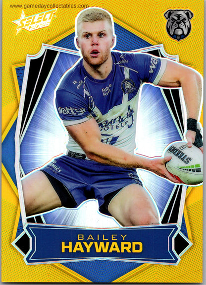 2026 NRL League Heroes Luminous Gold Back - L028 Bailey Hayward - Canterbury Bulldogs