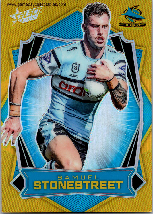 2026 NRL League Heroes Luminous Gold Back - L047 Samuel Stonestreet - Cronulla Sharks
