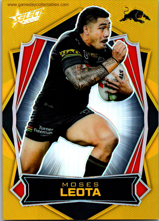 2026 NRL League Heroes Luminous Gold Back - L136 Moses Leota - Penrith Panthers