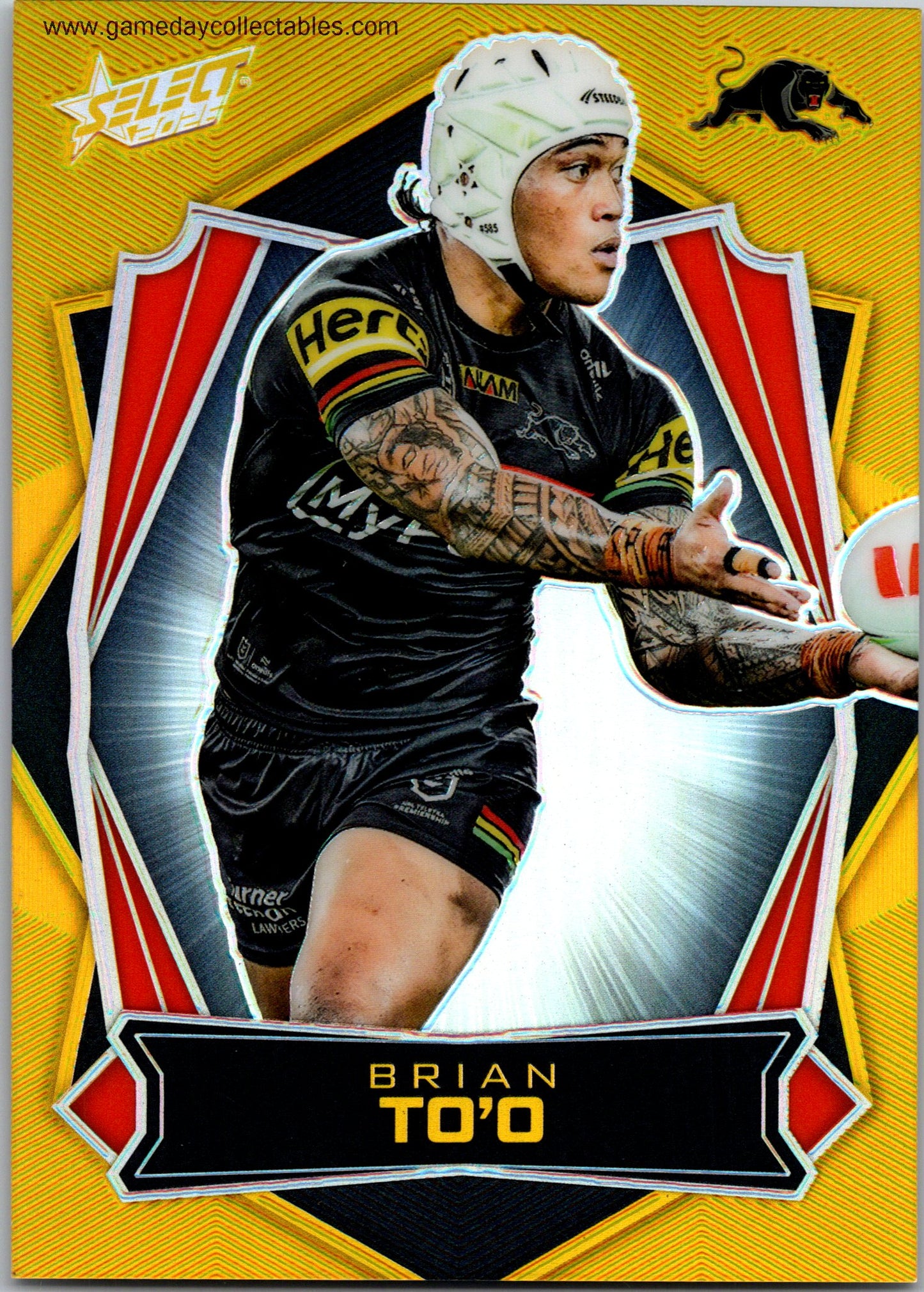 2026 NRL League Heroes Luminous Gold Back - L143 Brian To'o - Penrith Panthers