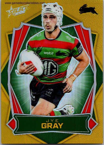 2026 NRL League Heroes Luminous Gold Back - L147 Jye Gray - South Sydney Rabbitohs