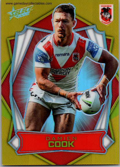 2026 NRL League Heroes Luminous Gold Back - L157 Damien Cook - St George Illawarra Dragons