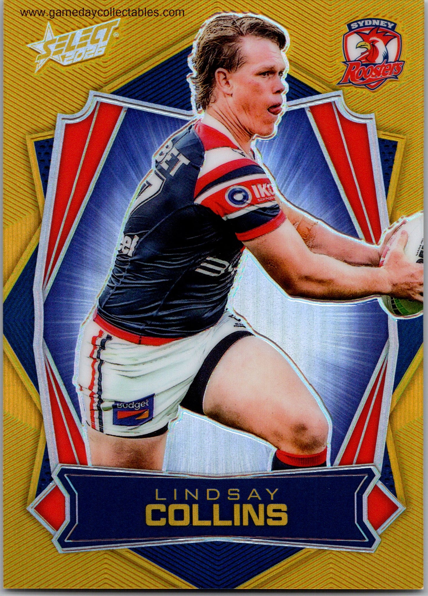2026 NRL League Heroes Luminous Gold Back - L169 Lindsay Collins - Sydney Roosters