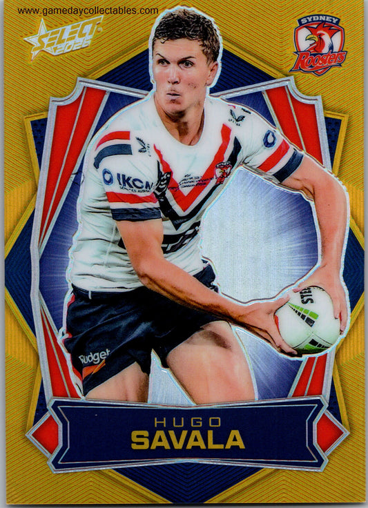 2026 NRL League Heroes Luminous Gold Back - L173 Hugo Savala - Sydney Roosters